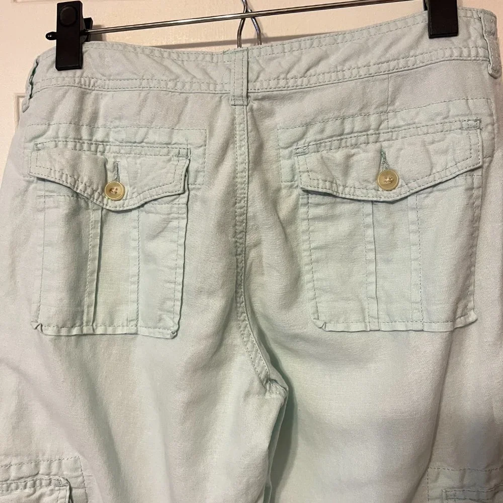 Banana Republic Martin Fit aqua pant size 4